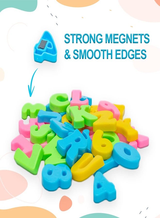 Avis Lovely Magnetic Slate | Double Sided Slate with Colorful Magnetic Alphabets & Numbers for Kids (Pink) - Image 3